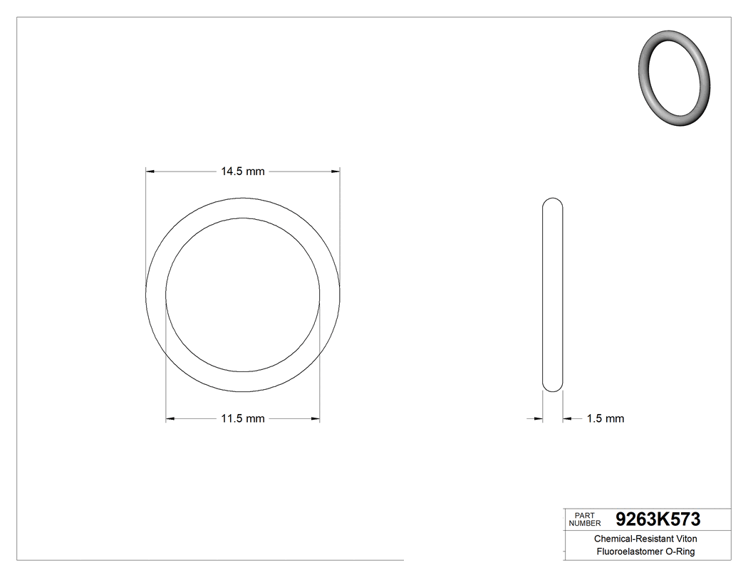 Technical drawing - 9263K573